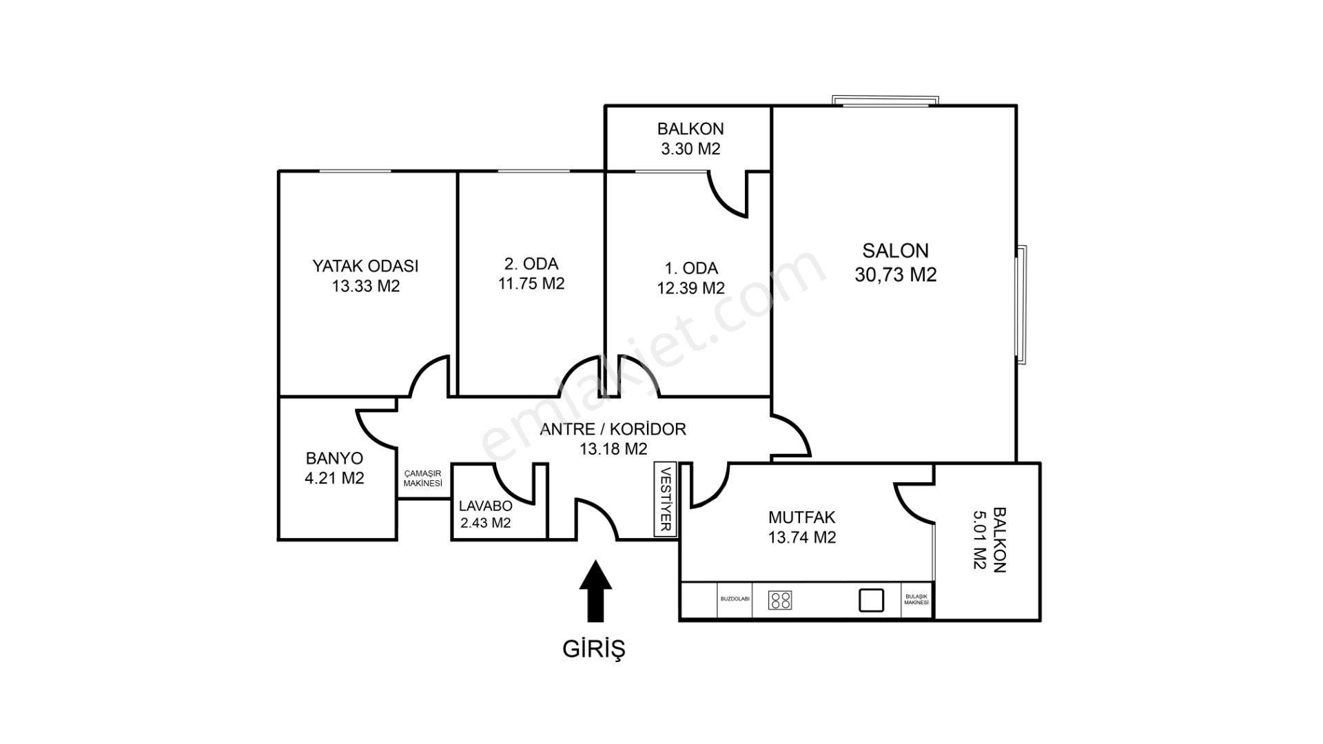Körpeşler Mh. Sınırsız Kredi !! Yüksek Kira Getirili 3+1 Daire - Görsel 6