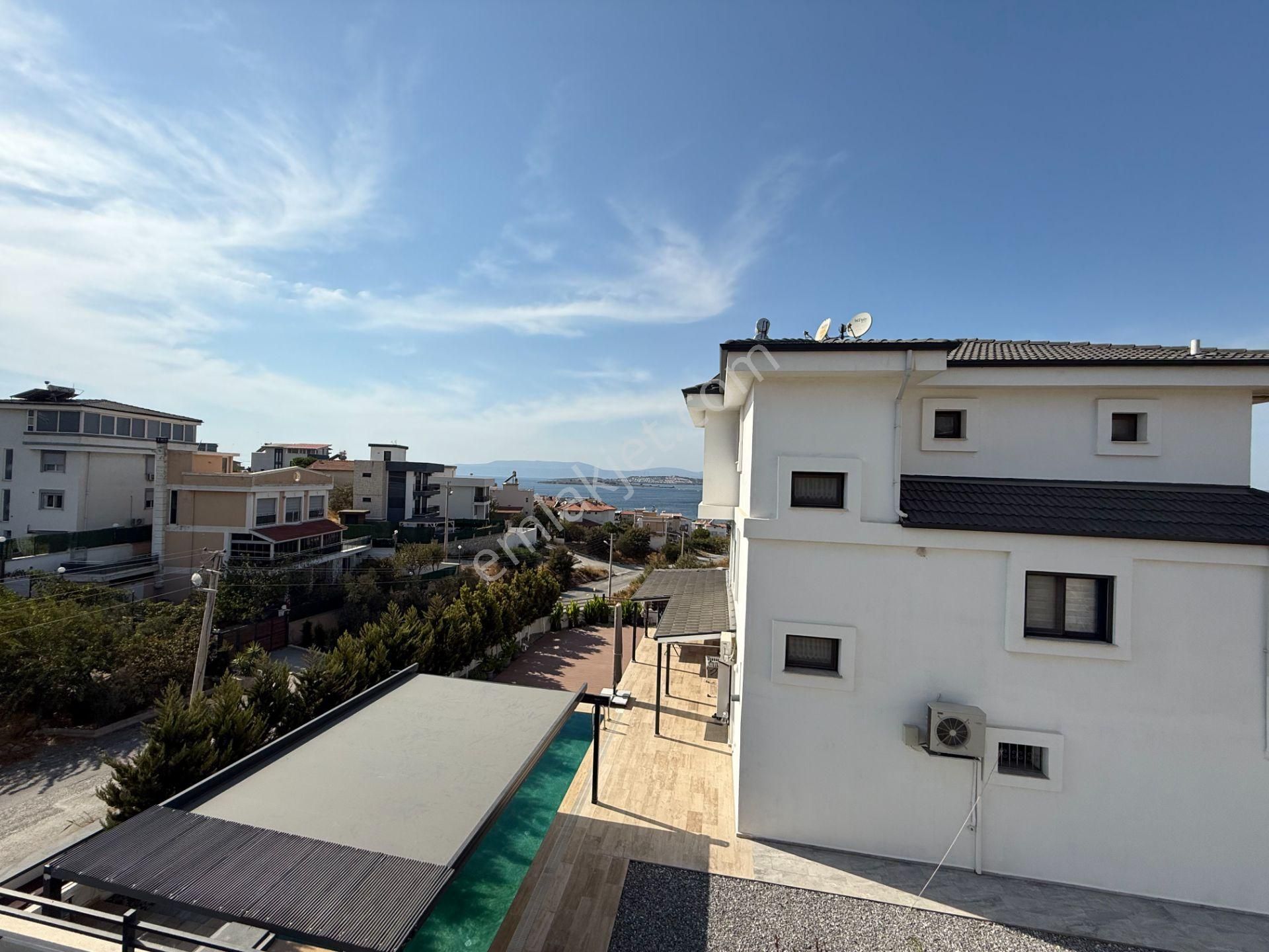 Seferihisar Akarca Elmastaş’ta Deniz Manzaralı, Havuzlu, Köşe Konumlu Müstakil Villa - Görsel 6