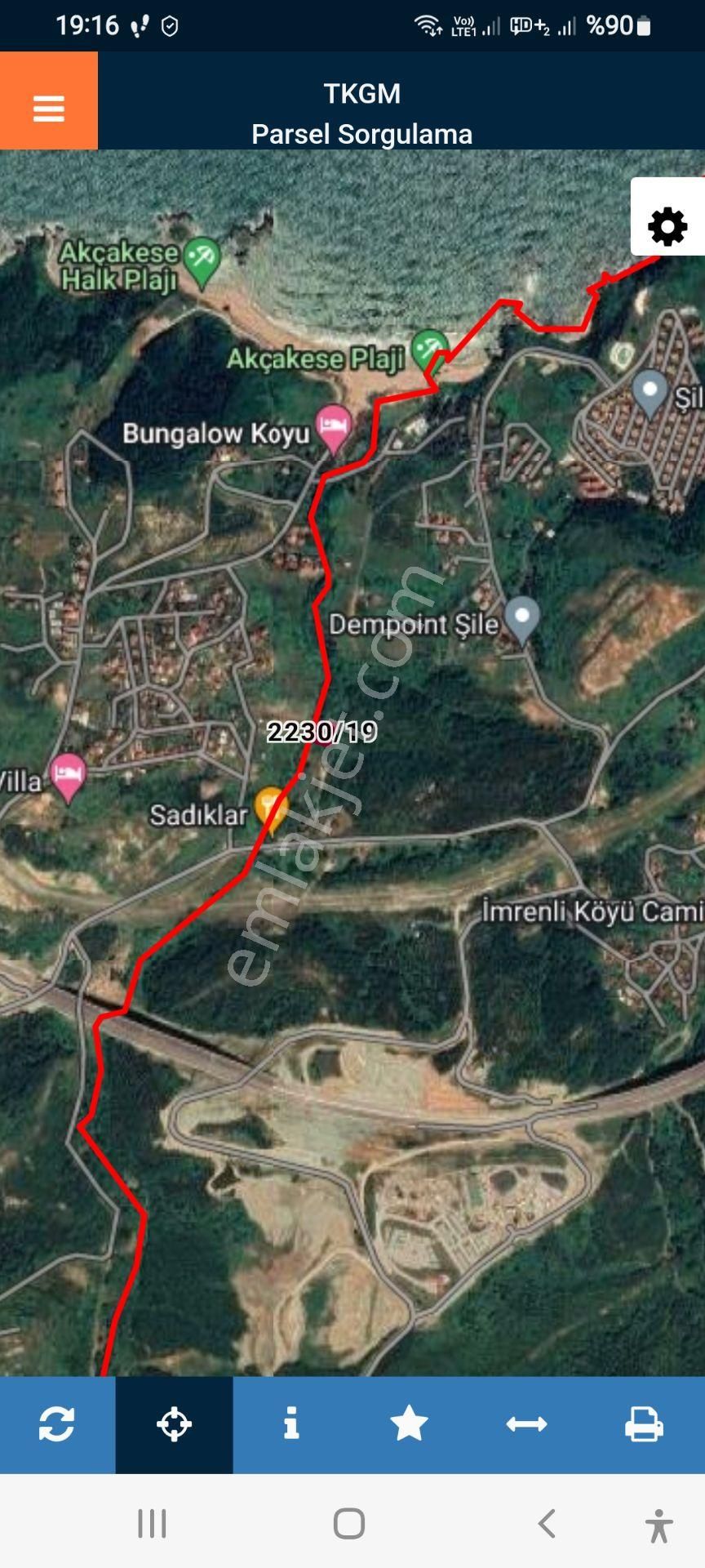 Kemalist Gayrimenkul'den , Şile İmrenli 'de , 998 M2 Arsa