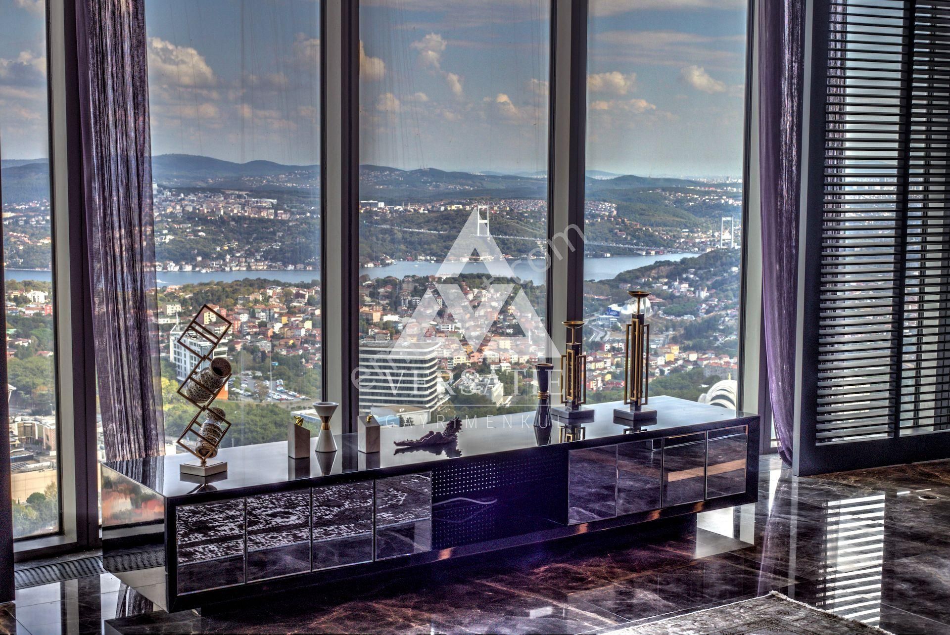 Maslak Spine Tower 600m2 Özel Dekorlu 5+2 Penthouse Tek Yetkili