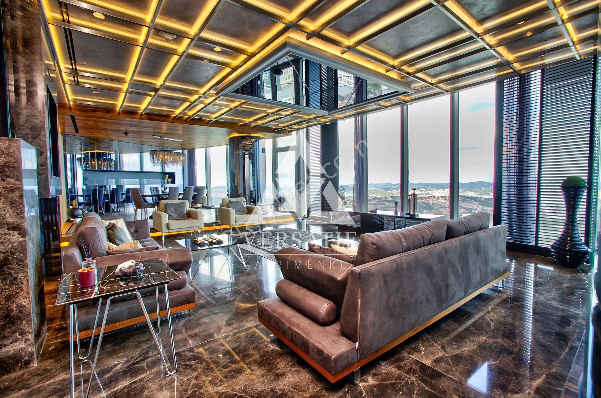 Maslak Spine Tower 600m2 Özel Dekorlu 5+2 Penthouse Tek Yetkili - Görsel 6