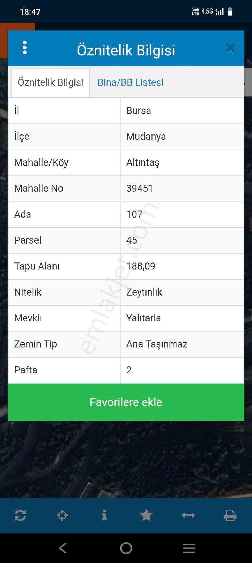 #satılık# Mudanya Altıntaş Mahallesi Taş Duvarı Örülmüş Deniz Manzaralı Zeytinlik