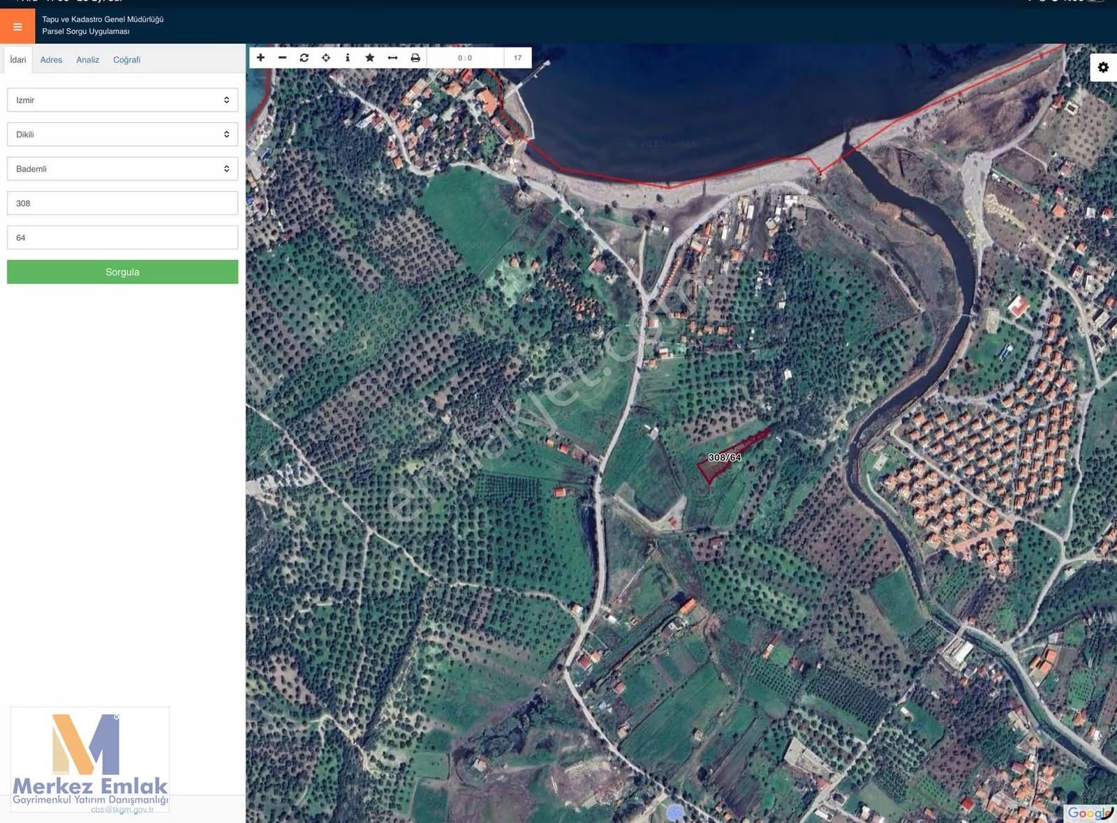 Merkez'den Dikili Bademlide Denize 300m Mesafede 1.428 M² - Görsel 2