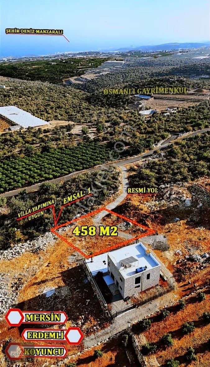 Erdemli Koyuncuda Villa İmarlı Deniz Manzaralı Arsa - Görsel 12