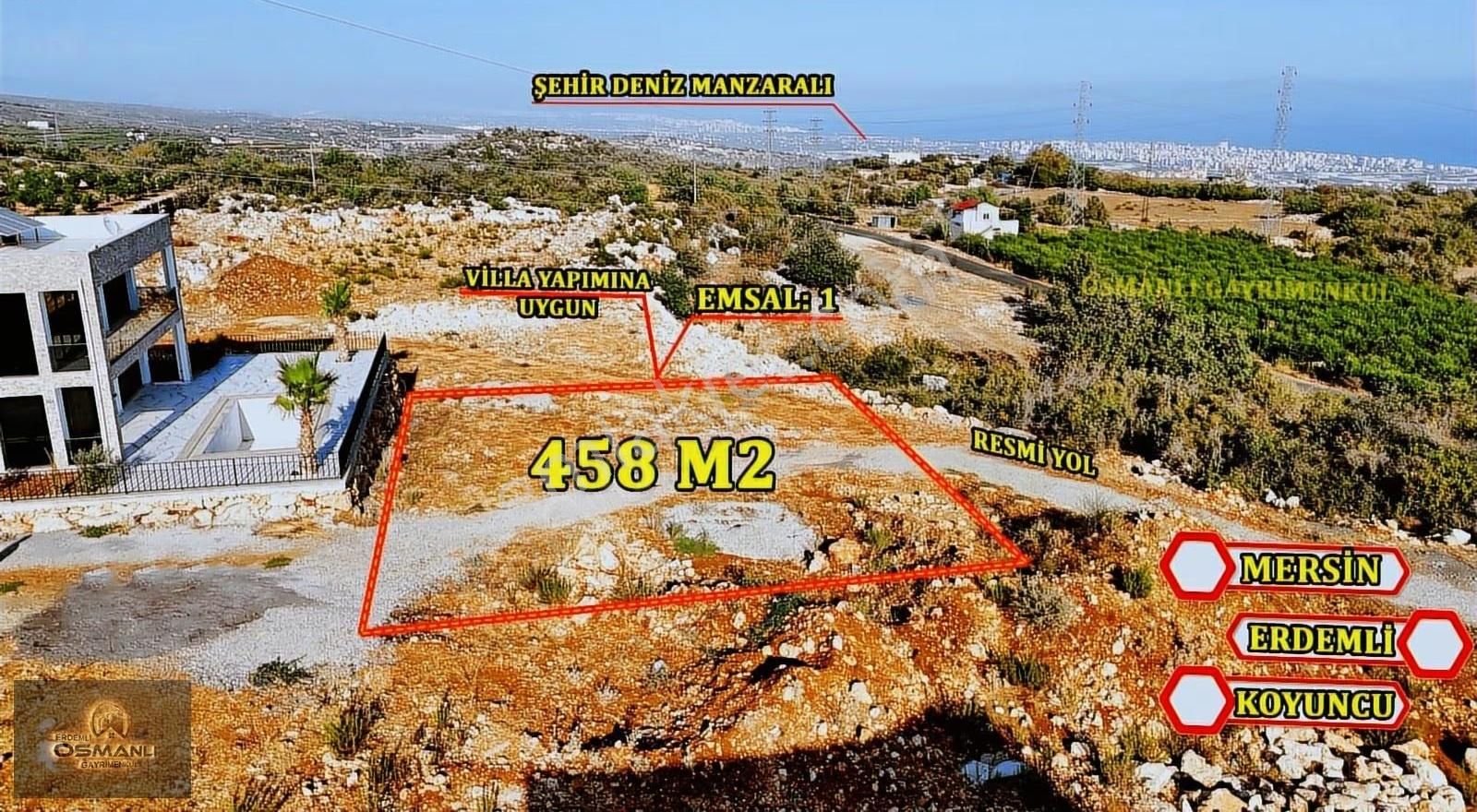 Erdemli Koyuncuda Villa İmarlı Deniz Manzaralı Arsa - Görsel 15