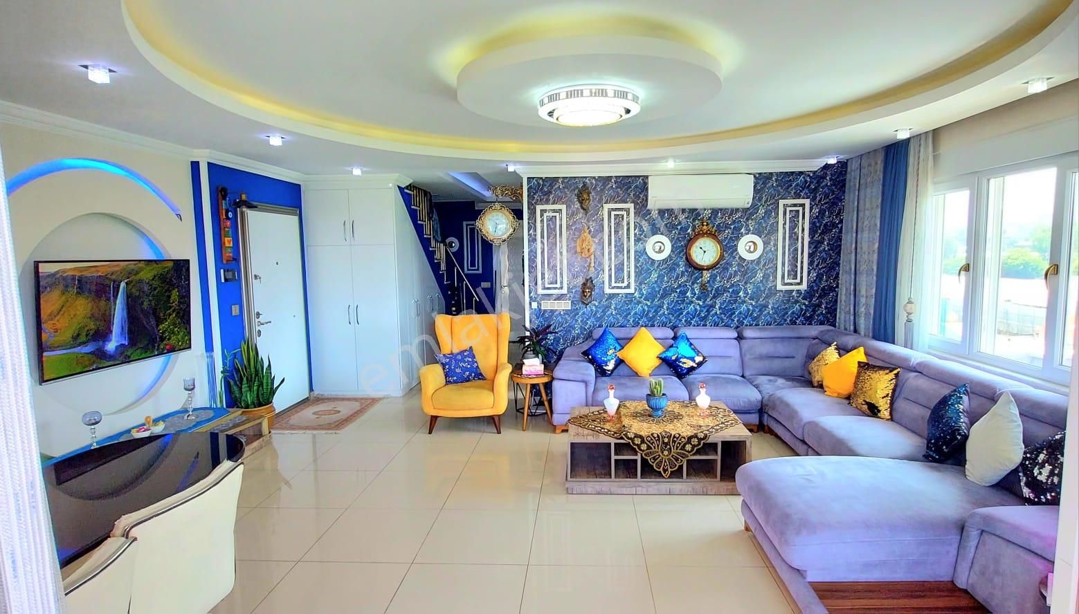 Kestelde Deni̇z Ve Dağ Manzarali Lüks Eşyali 5+1 Satılık Dubleks - Görsel 3