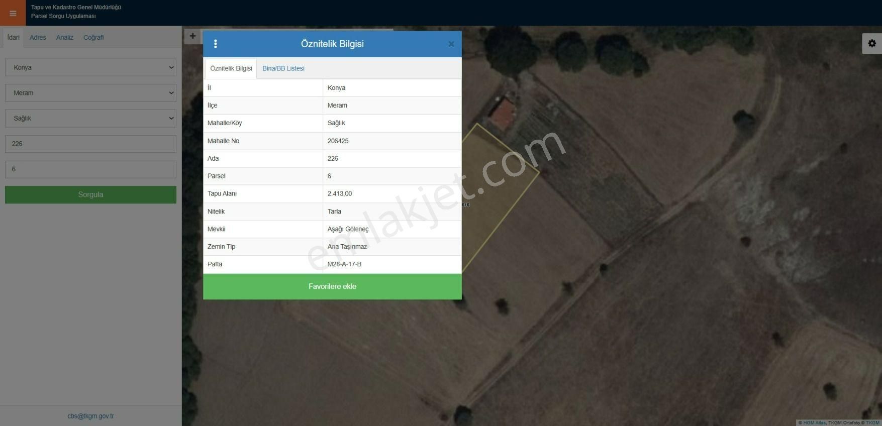 Sağlık Emlakçı'nızdan Al Sat Rakamına Bahçelik Dümdüz 2413 M2 - Görsel 3