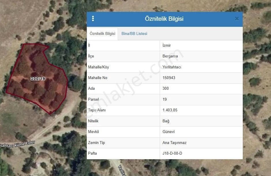 İzmir Bergama Yerlitahtacı Köyü 1403 M2 - Görsel 3