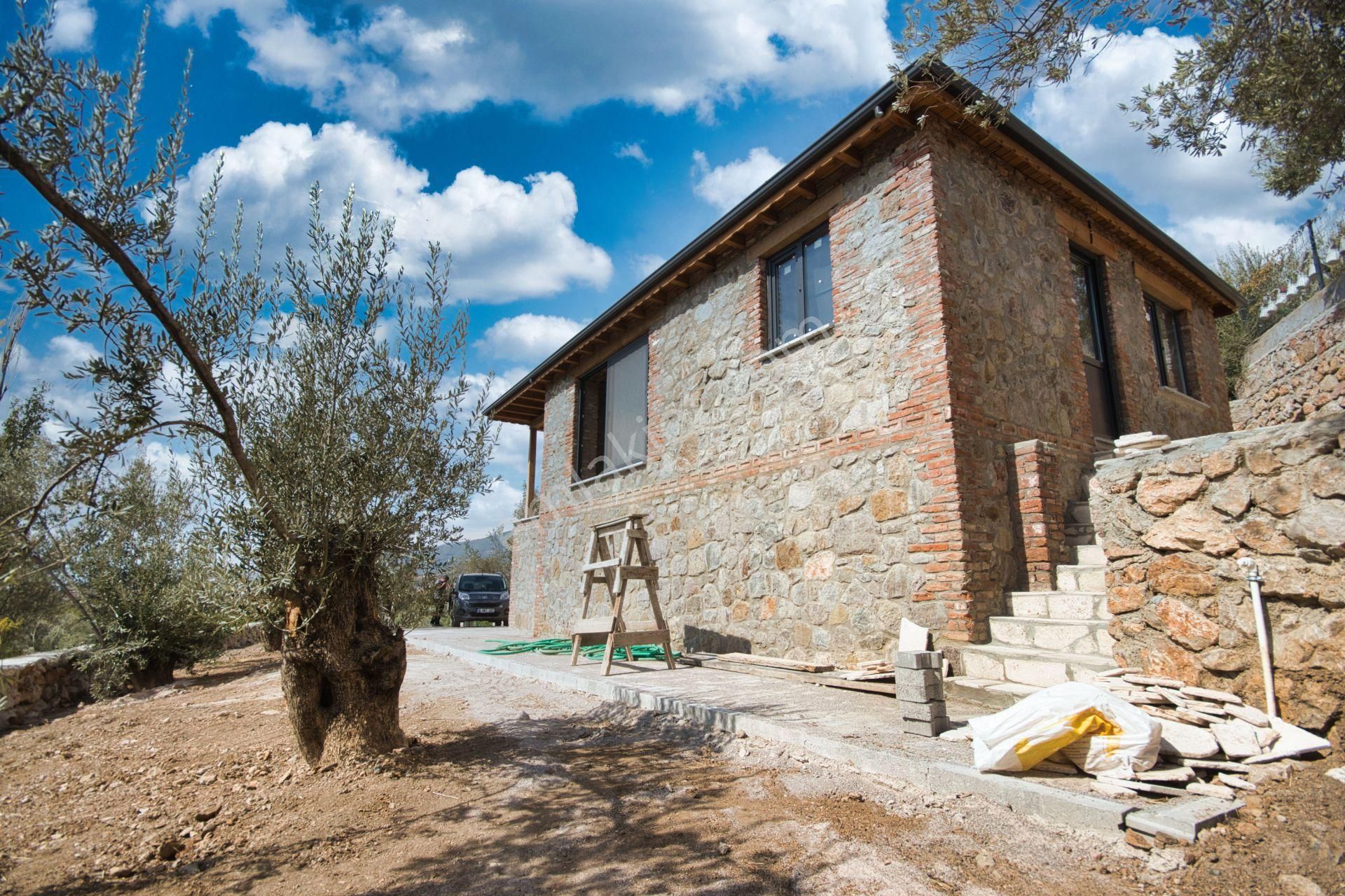 🛑🛑aktiften Ortaobada Satılık Doğa İle İç İçe Zeytinlik İçerisinde 1+1 Taş Ev - Görsel 15