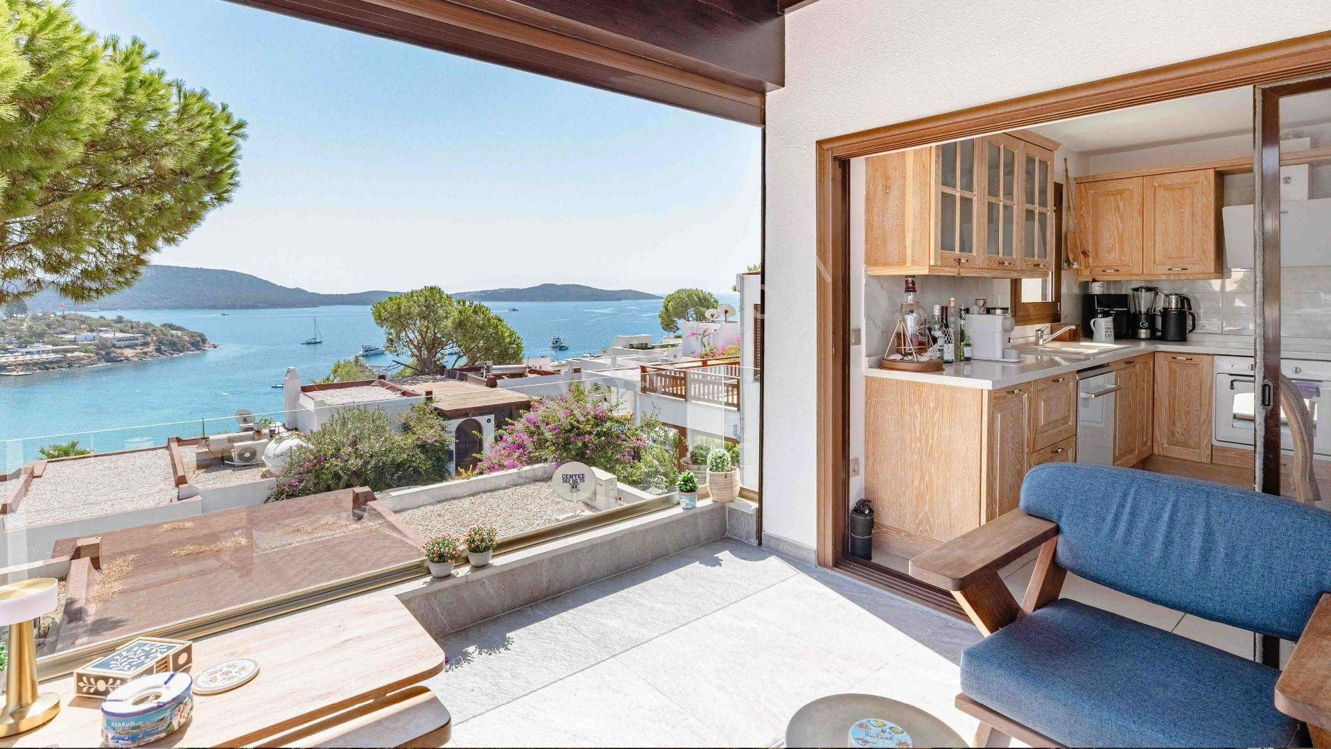 Bodrum Bitez Aktur Sitesi 4+1 Muhteşem Manzaralı Villa - Görsel 10