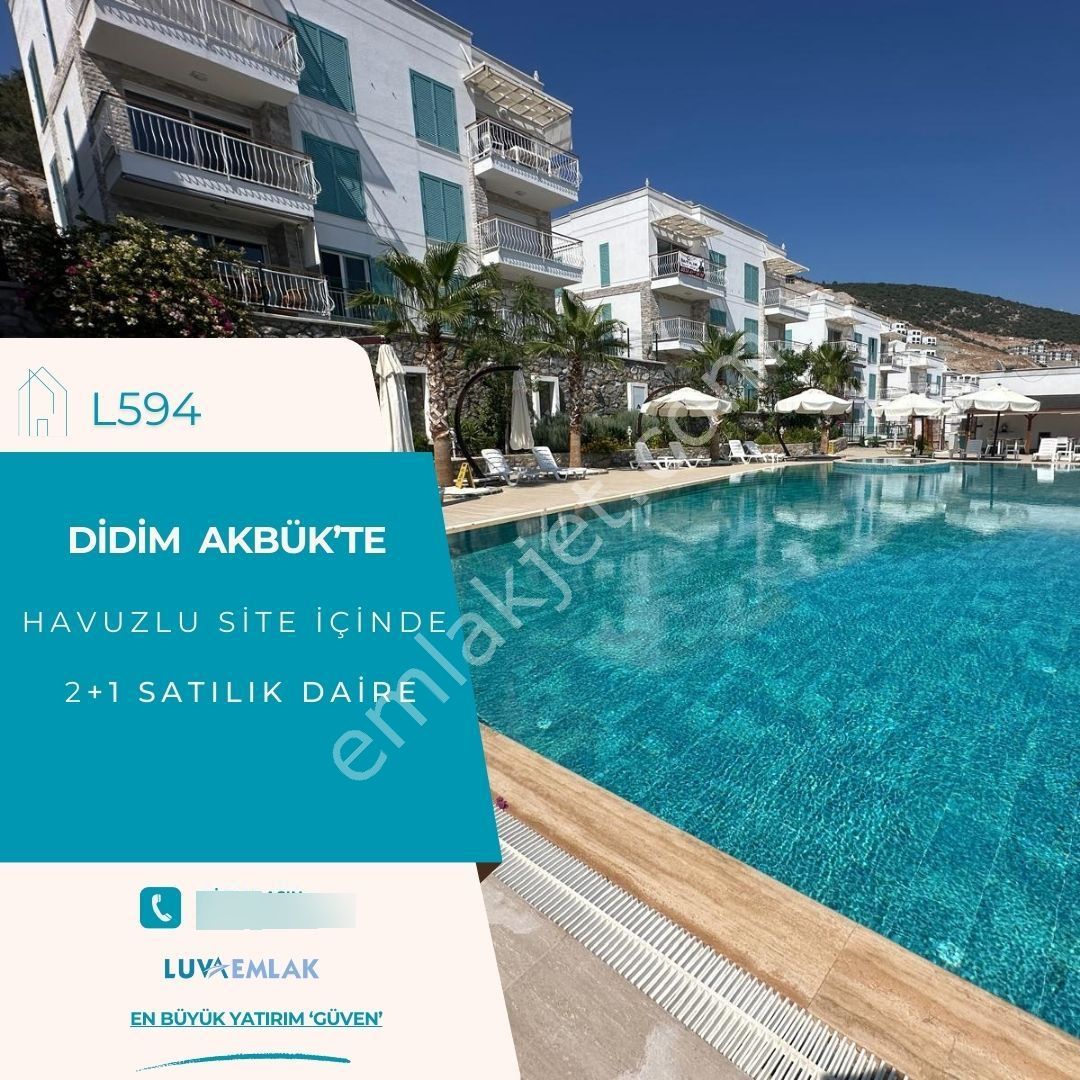 Didim Akbük'te Havuzlu Site İçinde 2+1 Satılık Daire