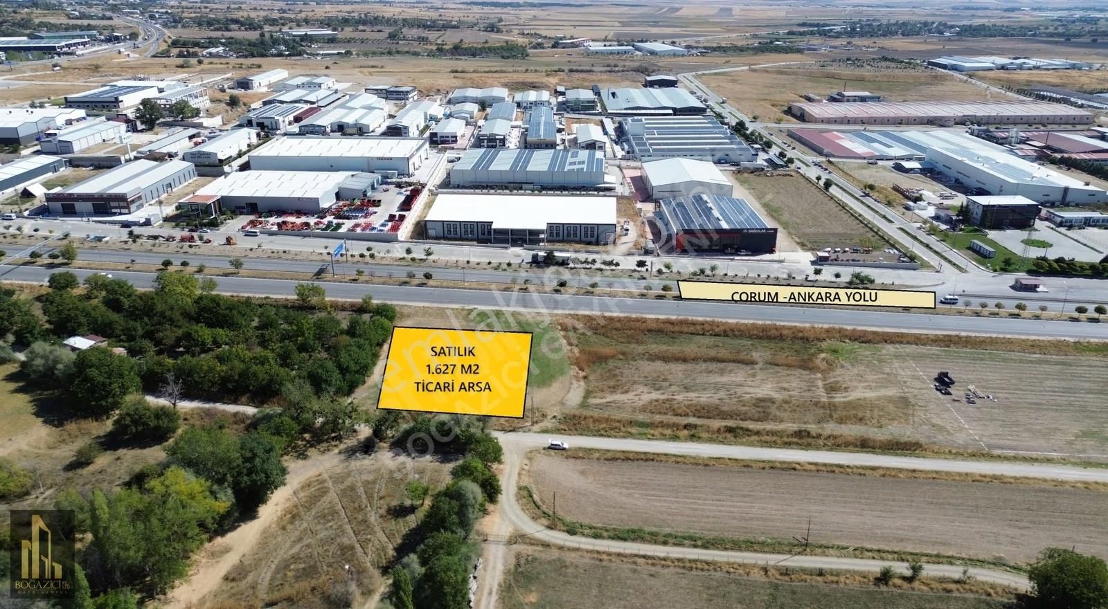 //boğaziçi Emlak/çorum-ankara Yolu Üzeri Ticari 1627 M2 Arsa// - Görsel 2