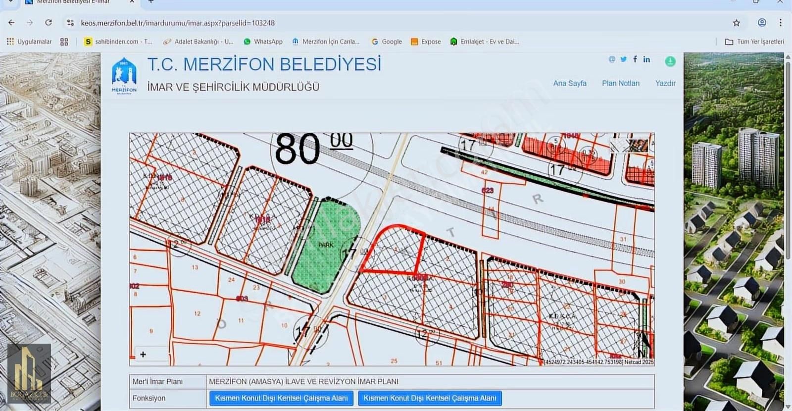 /boğaziçi Emlak/2.039 M2 Konut+ticari Arsa İçerisinde Evi Mevcut