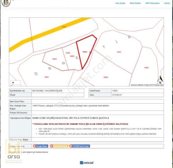 Bayramiç Hacıdervişler Köyiçi İmarlı 374m² Güzel Konumlu Arsa - Görsel 32