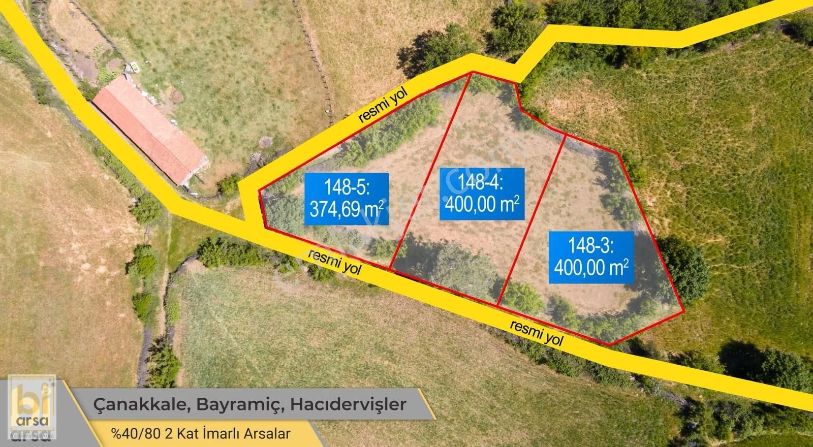 Bayramiç Hacıdervişler Köyiçi İmarlı 374m² Güzel Konumlu Arsa - Görsel 31