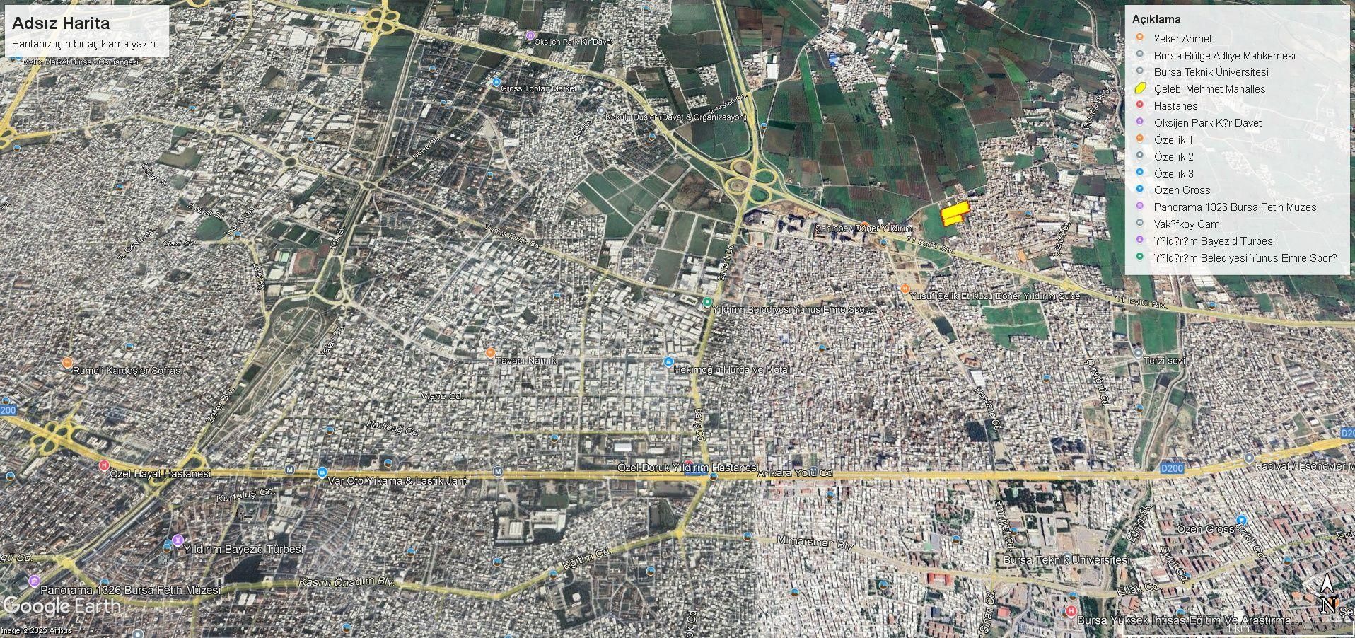 Bursa-yıldırım'da Çevre Yolu Yanında 17.187 M2.kiralık Arazi - Görsel 3