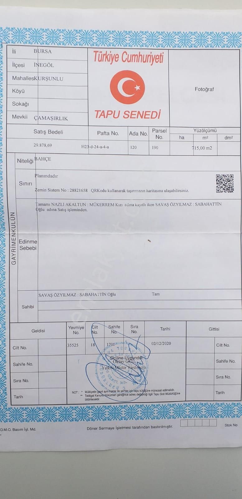 Bursa İnegöl Kurşunlu Da Yapı Kayıt Belgeli Hobi Bahçesi - Görsel 6