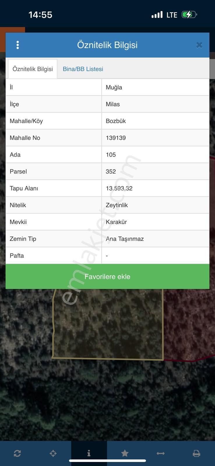 Milas Bozbük'te Denize 1.400 Metre Ünlü Projelere Komşu Tarla - Görsel 10