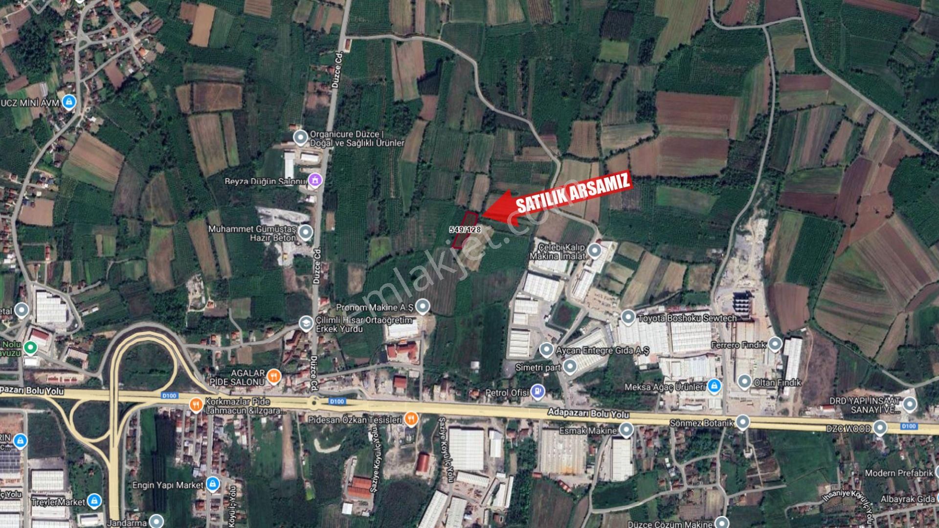 Çilimli Topçular Mh.de Ticari + Konut İmarlı 3.316 M2 Arsa - Görsel 9