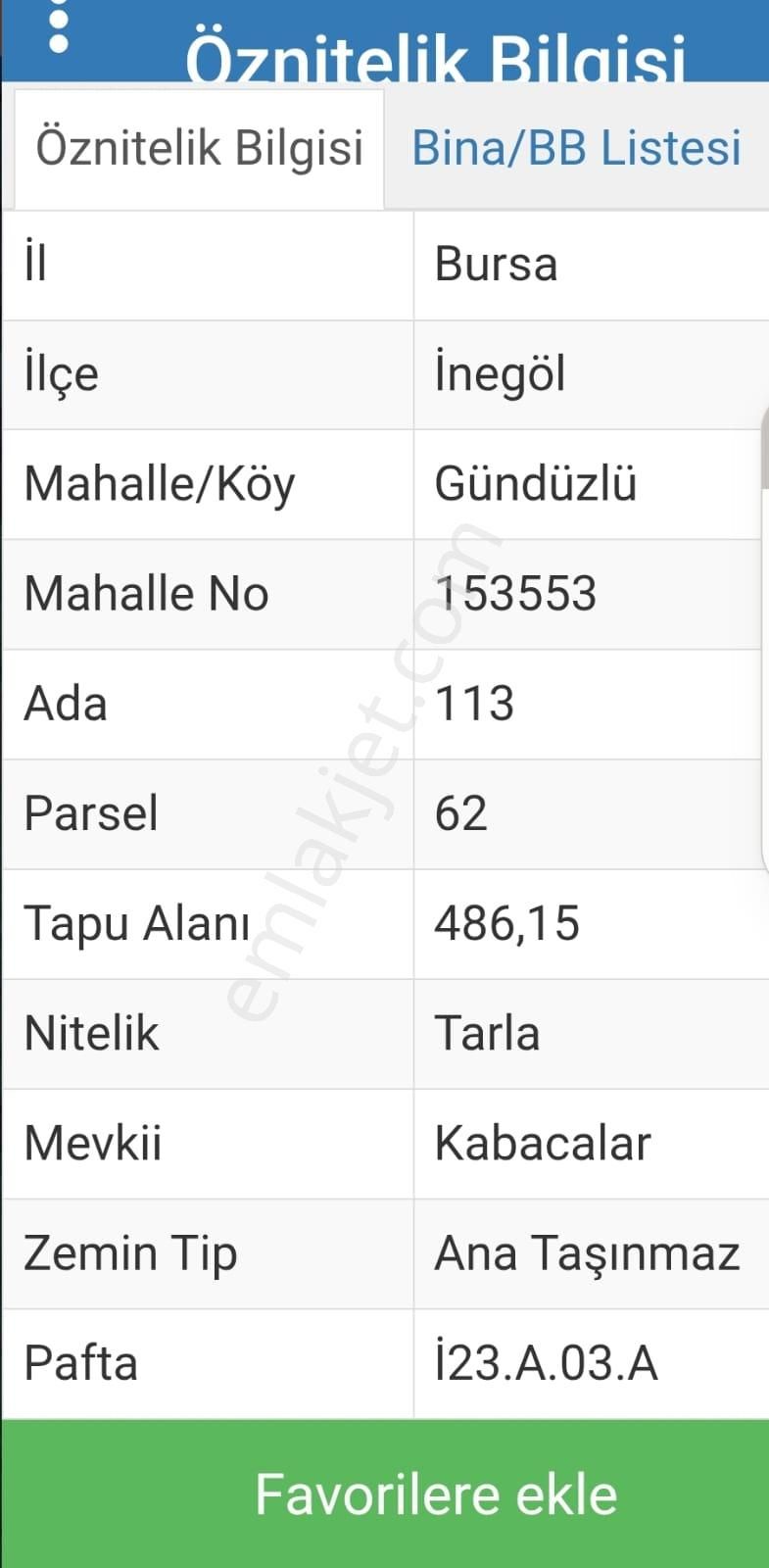 Src Emlaktan Bursa İnegöl Gündüzlü Mah. Yatırımlık Tarla - Görsel 5