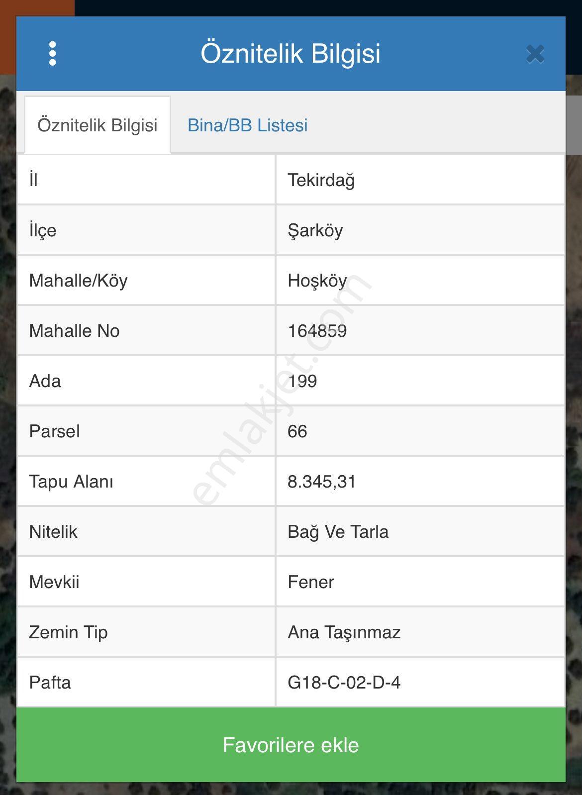 Tekirdağ Şarköy Hoşköy’de 8345 Metrekare Deniz Manzaralı Zeytinlik