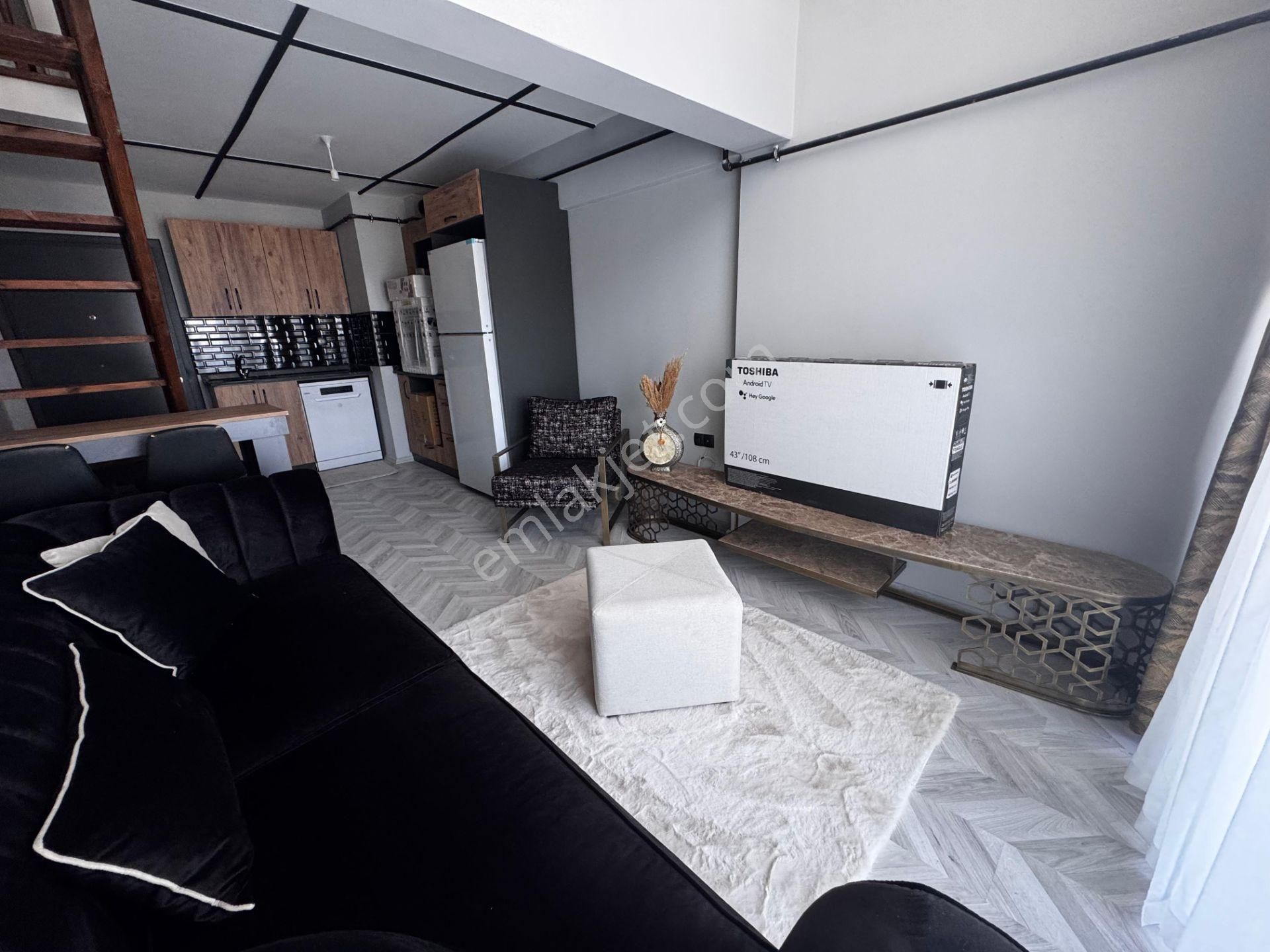 Truva // Onur'dan Deniz Manzaralı Sıfır Lüks Eşyalı Loft Daire - Görsel 23