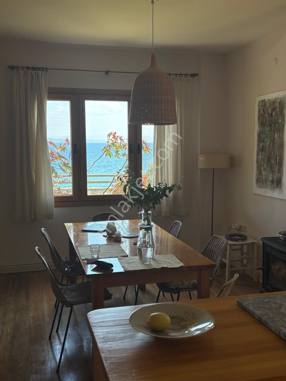 Mor Çiçek Emlak Karaburun Mordoğanda Deniz Manzaralı Denize Sıfır Villa - Görsel 22