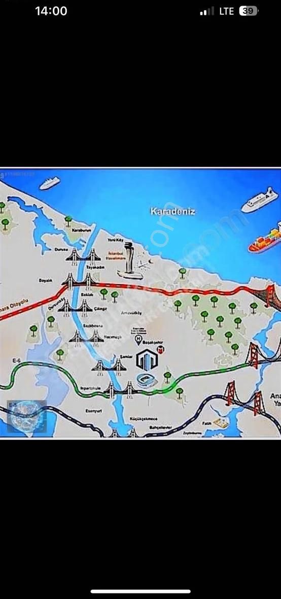 Arnavutköy Sazlıbosnada Ticari+ Konut Kanal Manzaralıimarlı Arsa - Görsel 2