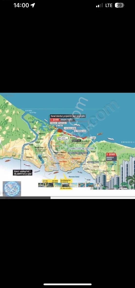 Arnavutköy Sazlıbosnada Ticari+ Konut Kanal Manzaralıimarlı Arsa - Görsel 3