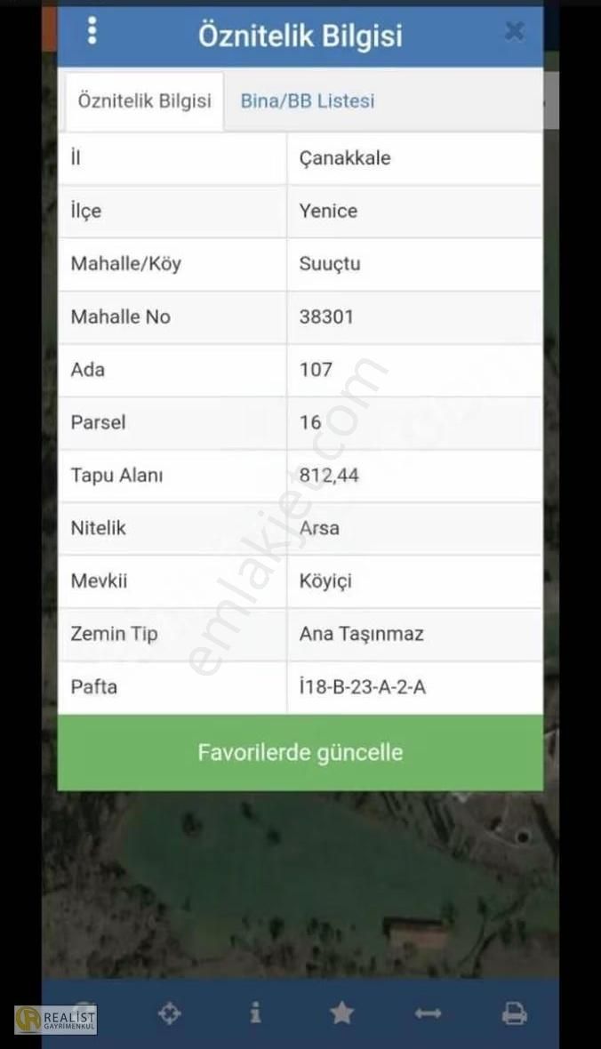 Çanakkale Yenicede 812 M2 İmarlı İyi Konumlu Arsa - Görsel 2