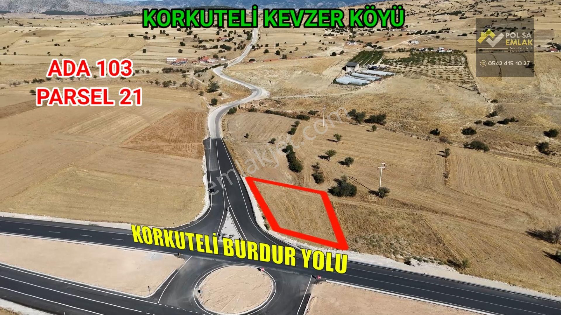 ✅korkuteli✅kevzer Köy✅satılık 969m2 Tarla✅duble Yola Cephe - Görsel 3