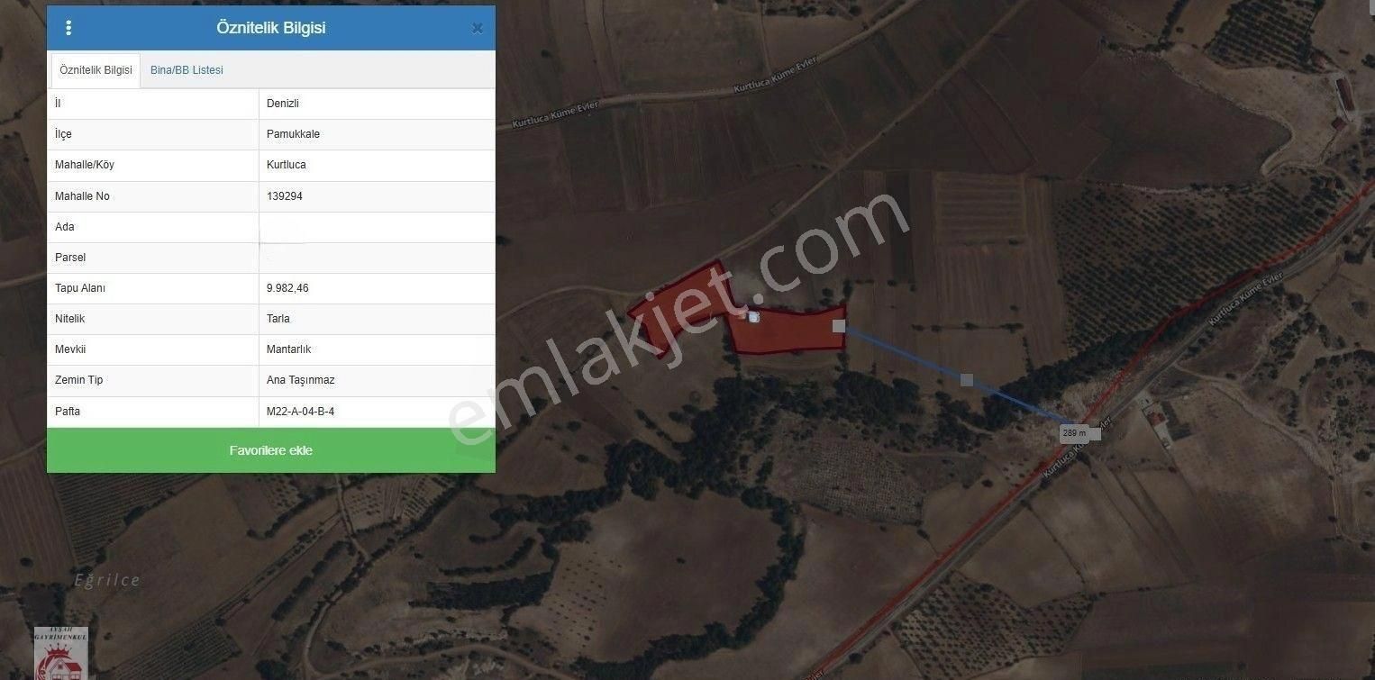 Ayşahtan Gayrimenkulden Pamukkale Kurtluca Mahallesinde Satılık Harika Konumda Tarla - Görsel 2