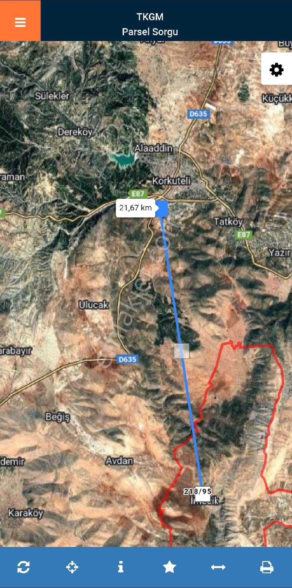 Korkuteli İmecik'te Yola Cepheli Yerleşime 100 M Satılık Tarla - Görsel 9