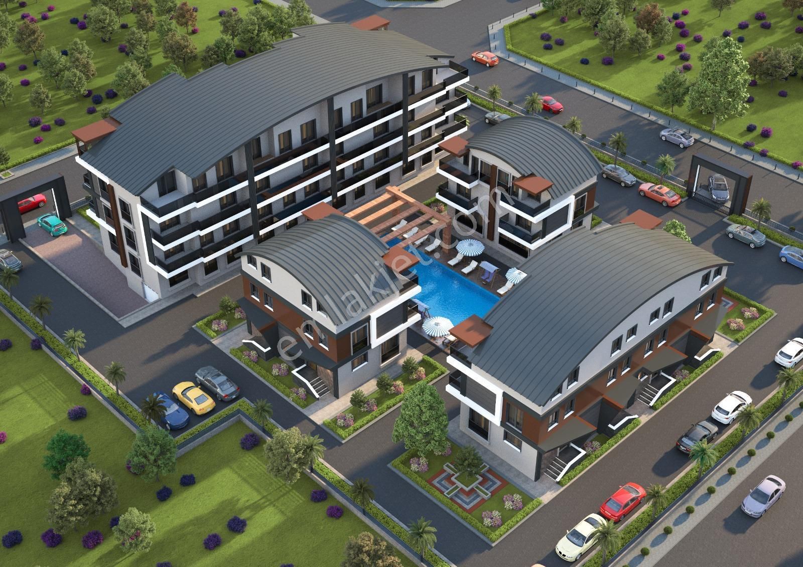 Manavgat Kızılot'ta Havuzlı Site İçinde 2+1 Daire