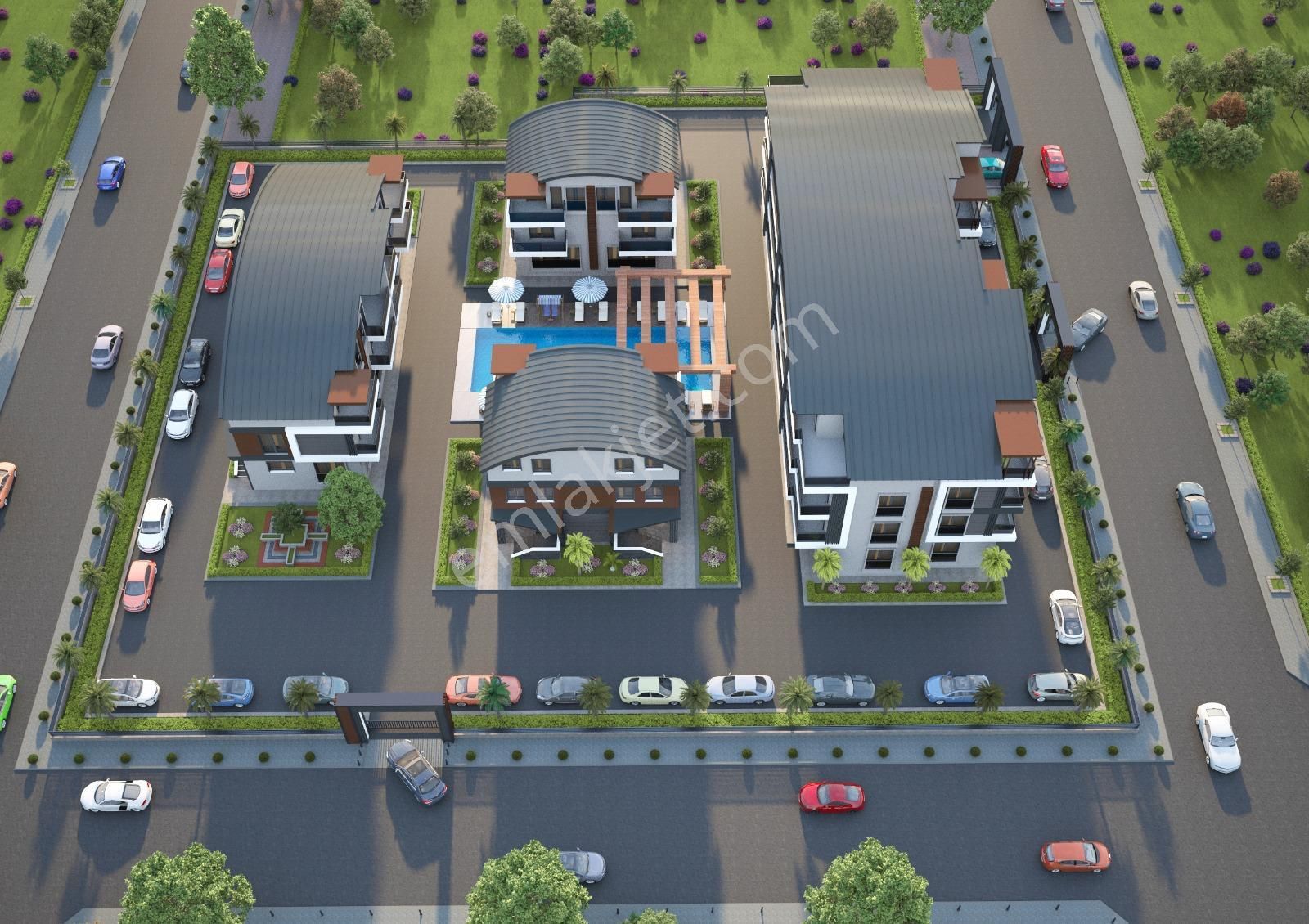 Manavgat Kızılot'ta Havuzlı Site İçinde 1+1 Daire - Görsel 2