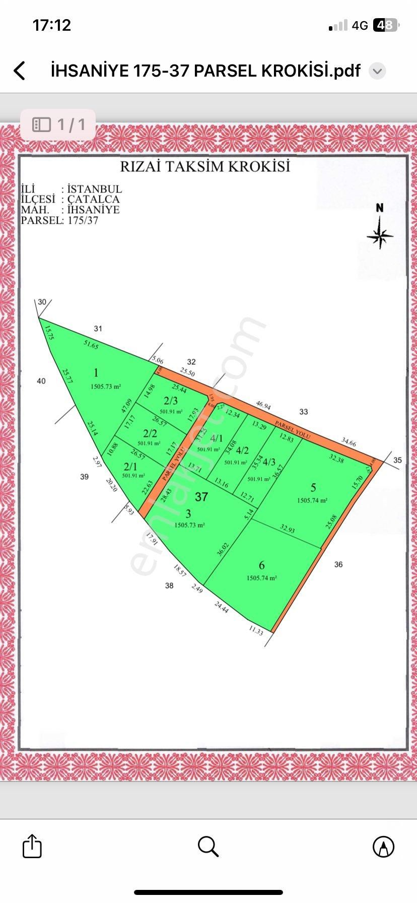 Çatalca İhsaniye Mahallesinde Mükemmel Konumda 502m2 - Görsel 9