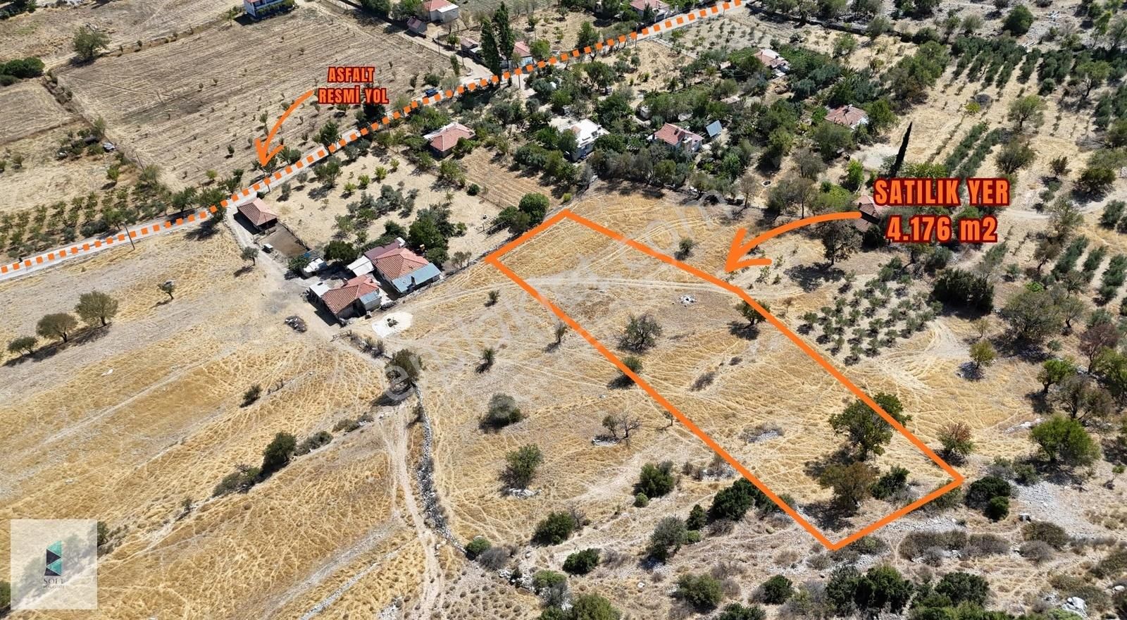 Kaş Gökçeören Mahallesinde 4176m2 Tek Tapu Satılık Tarla