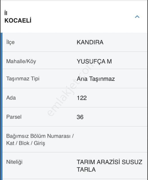 Kandıra Yusufça 122 Ada 36 Parsel Arsamız Satılıktır.​ - Görsel 14