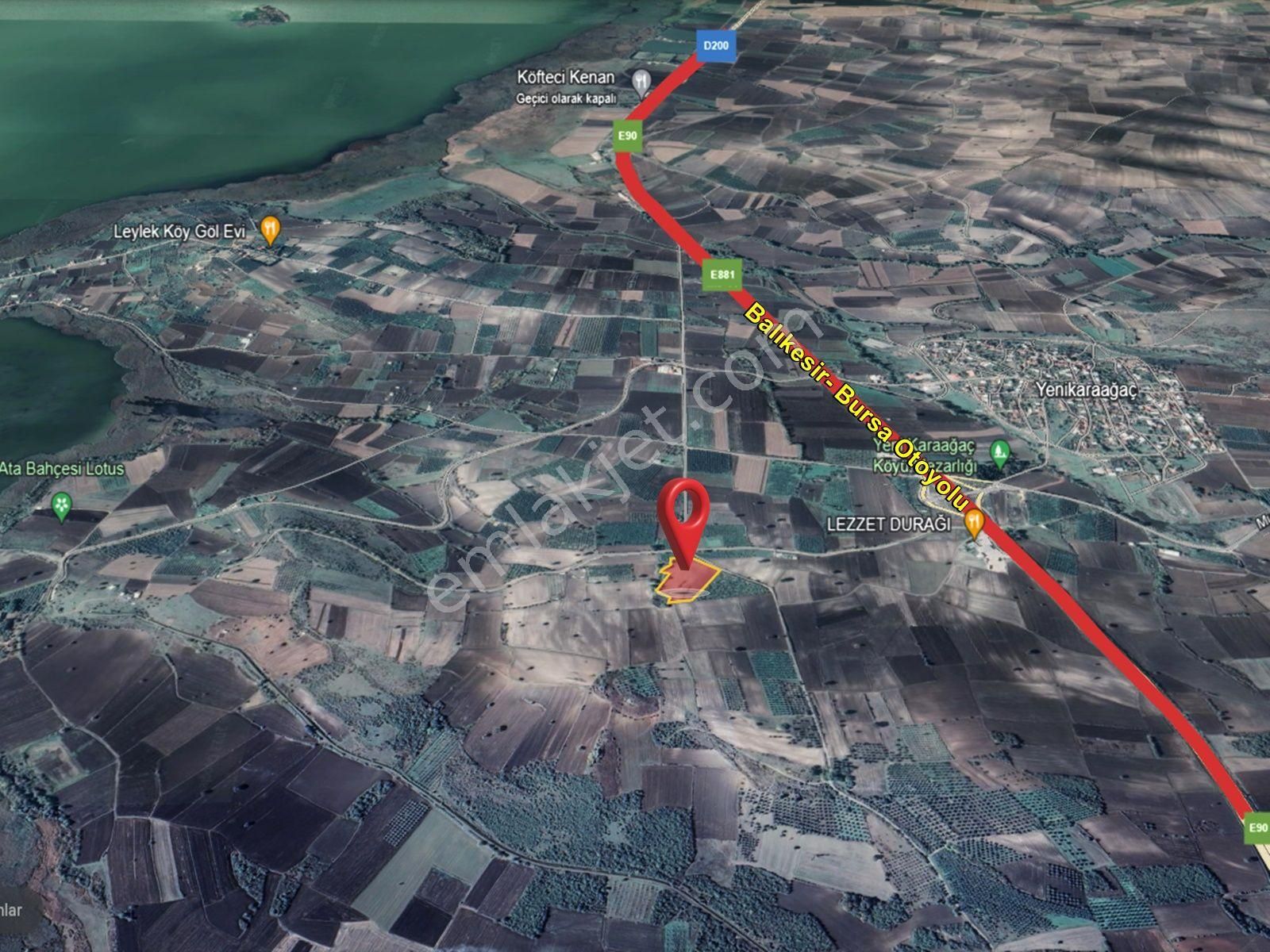 Karacabey Eskikaraağaçda Yola Cephe Göl Manzaralı 'fırsat' Tarla - Görsel 10