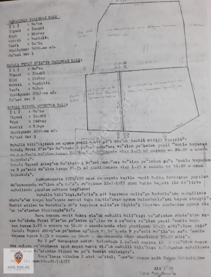 Anıl Emlaktan İnegöl Edebey De Satılık Meyve Bahçesi Tapulu Arsa - Görsel 2