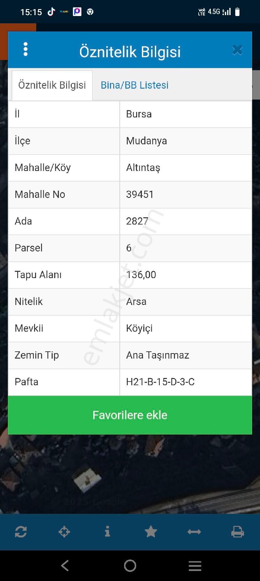 #satılık# Mudanya Altıntaş Mahallesi Arsa