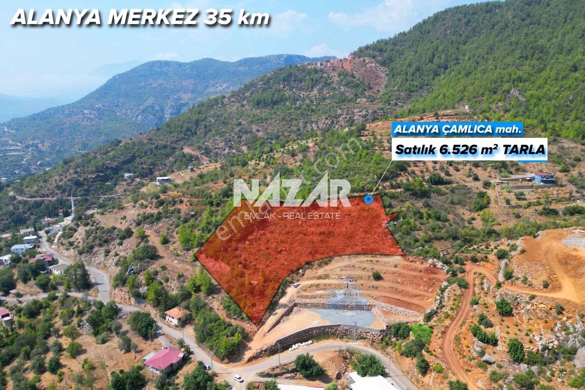 Alanya Çamlıca'da 6.526 M² Satılık Tarla - Görsel 2