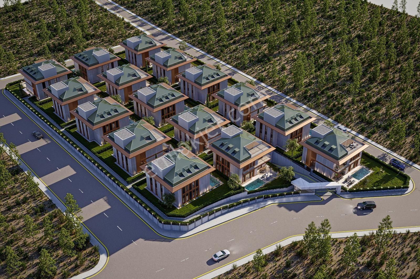 Güzelce'de Güvenli Site İçerisinde Müstakil Havuzlu Lüks Villa - Görsel 31