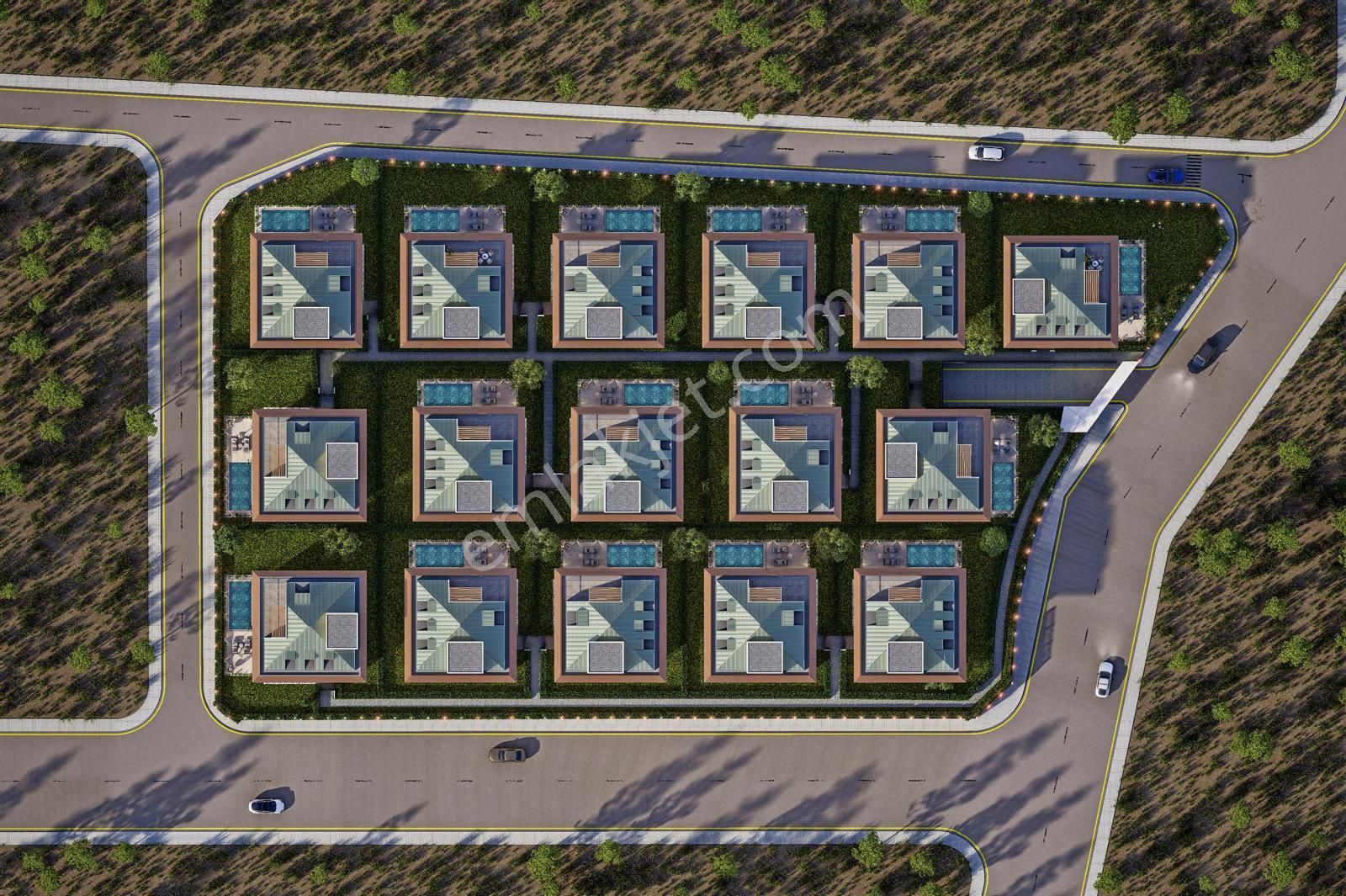 Güzelce'de Güvenli Site İçerisinde Müstakil Havuzlu Lüks Villa - Görsel 33