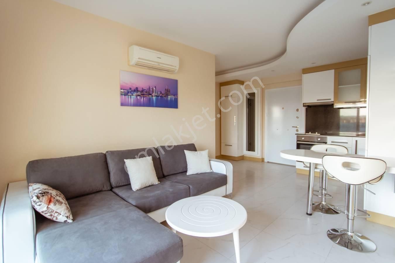 Alanya Saray Mh Aktiviteli Sitede Eşyalı 1+1 Kiralık Daire - Görsel 25
