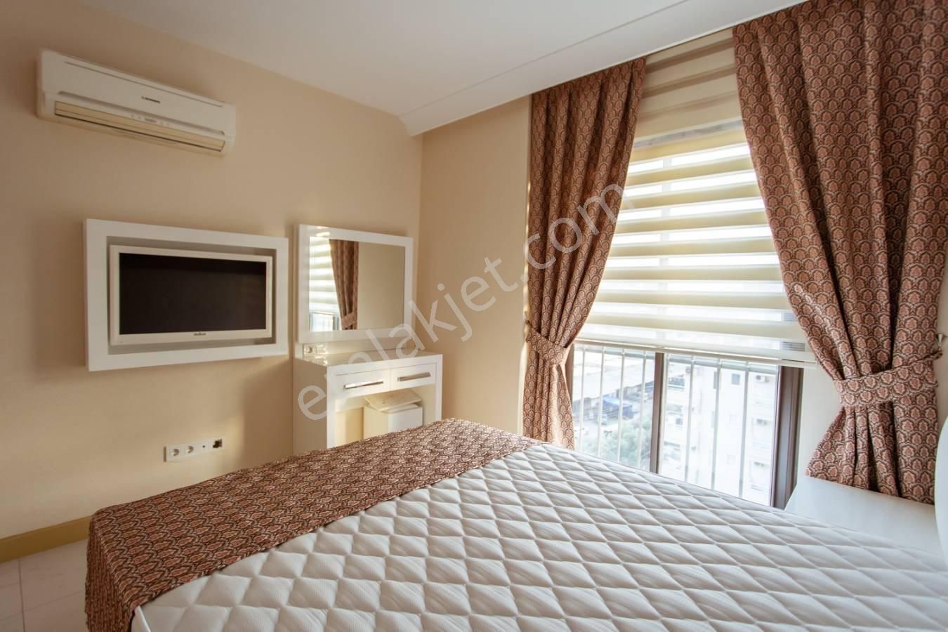 Alanya Saray Mh Aktiviteli Sitede Eşyalı 1+1 Kiralık Daire - Görsel 31