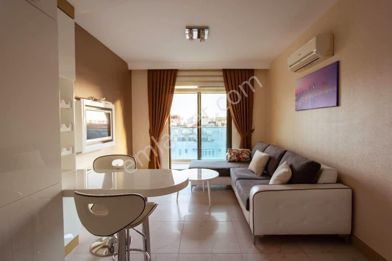 Alanya Saray Mh Aktiviteli Sitede Eşyalı 1+1 Kiralık Daire - Görsel 27