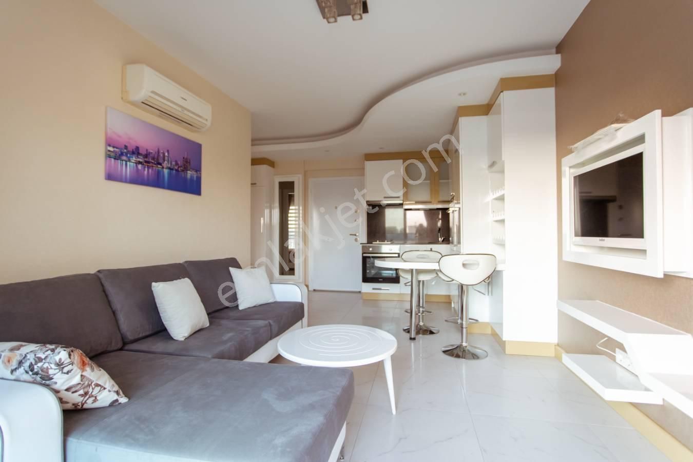 Alanya Saray Mh Aktiviteli Sitede Eşyalı 1+1 Kiralık Daire - Görsel 24