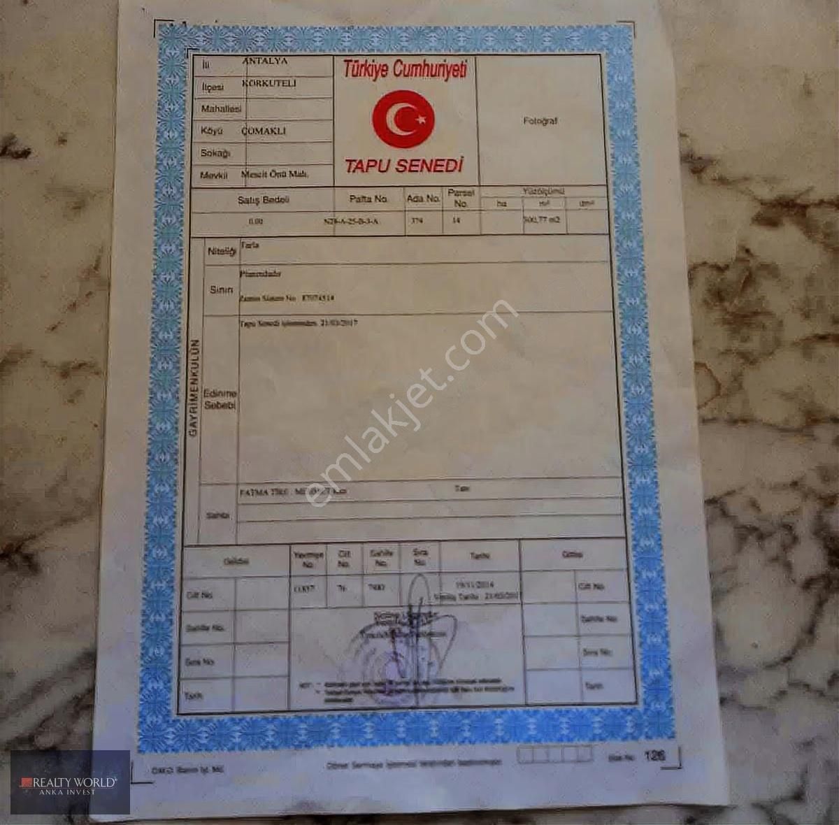 Realty World Anka'dan Korkutelı Çomaklı Köy İçerisinde - Görsel 2