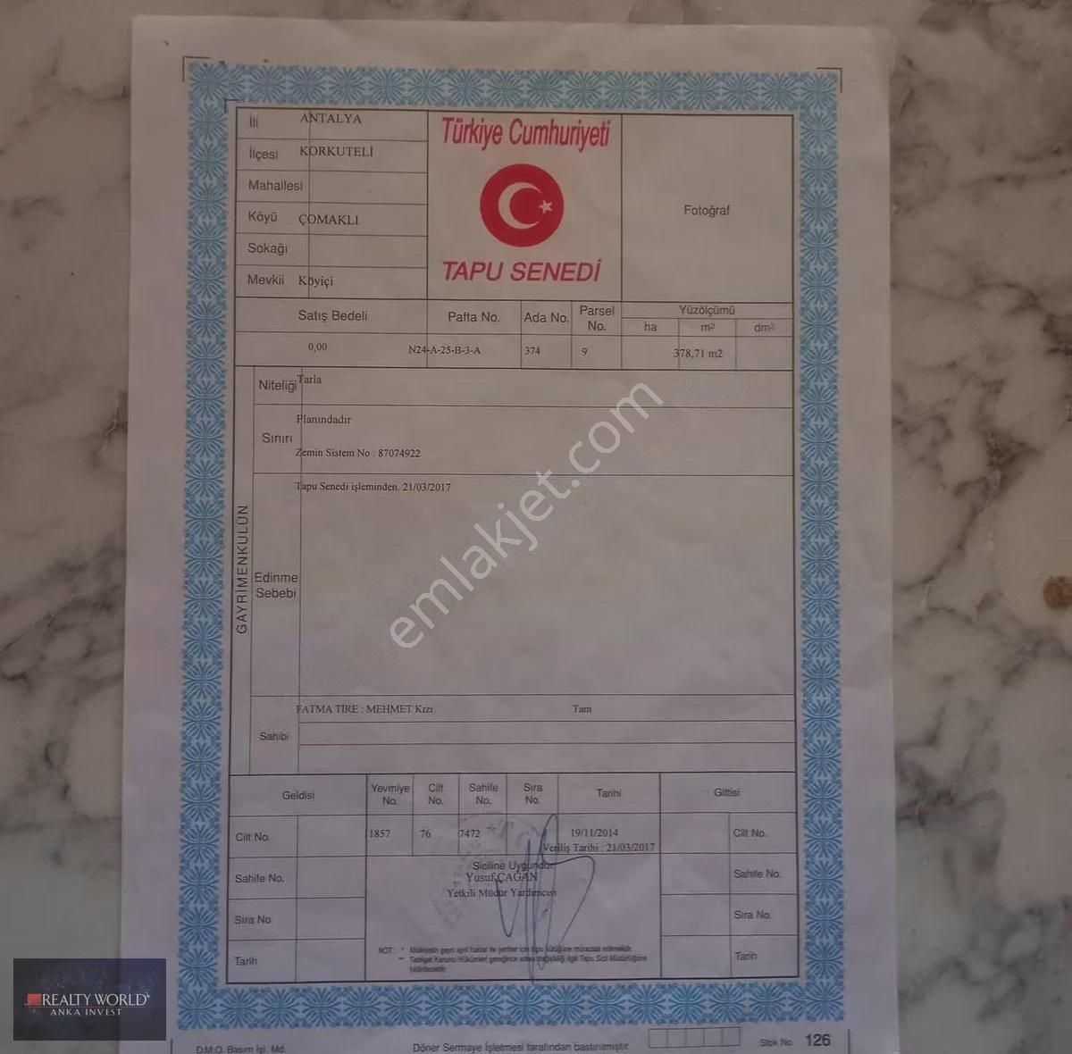 Realty World Anka'dan Korkutelı Çomaklı Köy İçerisinde - Görsel 4